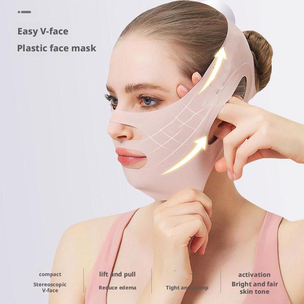Skincare Qv - Vendaje adelgazante facial en V, mascarilla
