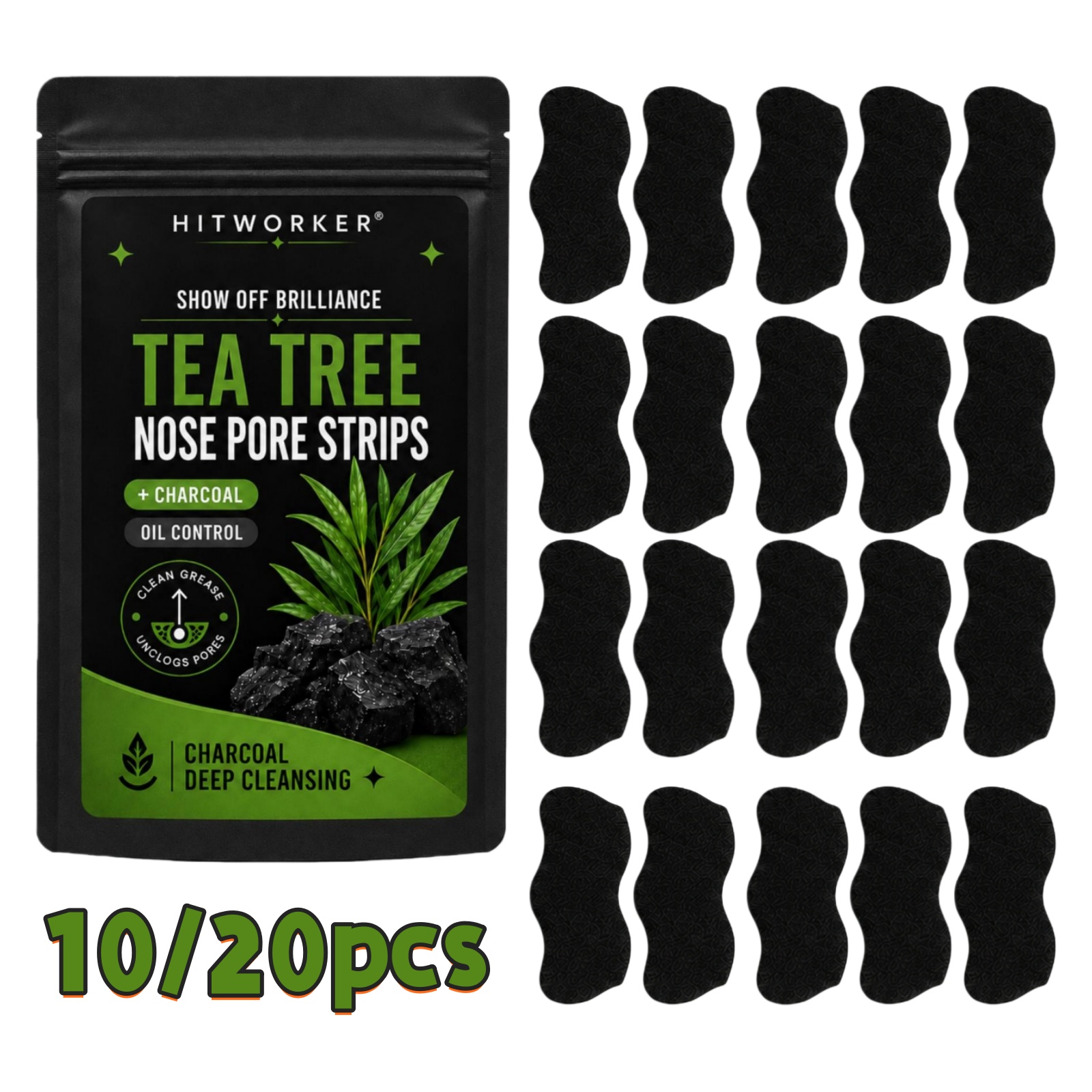 Skincare Qv - 10/20 Piezas de Tiras Negras para
