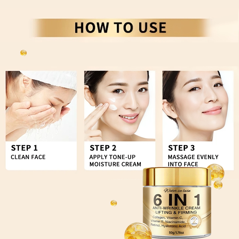 Crema Antiarrugas 6 en 1. Elev - Skincare Vitamin C reseña y precio